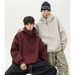Monochrome Man- Heavyweight American Style Half-Zip For Men Women, Autumn And Winter Three-Dimensional Split Half-High Collar Solid_viptrois.com