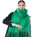 2025 Autumn Winter New Seahorse Hair Korean Style Atmosphere Scarf For Women Versatile High-end Feel Solid Color Neck_viptrois.com