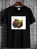 Coloured Hugging Snails Tee T-Shirt Casual Fashion Comfortable Homme Unisex Streetwear Top For Everyday Wear Versatile Designer Clothes Stylish_viptrois.com