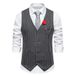 Men's Vintage Striped Vest Men's Best Man Single-breasted Vest_viptrois.com