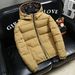 Men's Clothing Station Dark Flower Hooded Cotton Cotton Coat Men's Winter Warm Thickened Coat Winter Coat Men's Printed Cotton Coat_viptrois.com