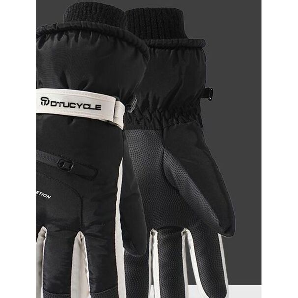 DTUCYCLE Winter Warm Gloves Outdoor Skiing Men And Women Riding Electric Motorcycle Fleece-Lined Thickened Touchscreen_viptrois.com