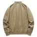 Men's Retro Baseball Jacket – Lightweight Cotton Workwear Coat | Multi-Pocket Loose Fit (Khaki/Army Green/Black Blue, M-4XL)_viptrois.com