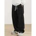 Men's Streetwear Cargo Pants - Loose Fit Straight Leg Workwear Joggers With Drawstring Waist For Casual & Urban Style_viptrois.com
