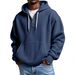 Hot Sale Premium Waffle Knit Hoodie For Men - Oversized Retro Streetwear With Kangaroo Pocket & Adjustable Drawstrings_viptrois.com