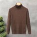 High Neck Knitted Sweater For Autumn And Winter, Warm Sweater For Men, Thick Teenage Sweater_viptrois.com