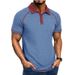 Summer Men's Short Sleeve Polo Shirt 3D Digital Printed Lapel Casual For Mature Men_viptrois.com