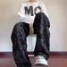 Men's Tie-Dye Pants Loose Fit Retro Streetwear Joggers With Drawstring - High Waist Straight Leg Sweatpants For Casual, Hip Hop_viptrois.com