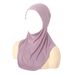New Solid Color Pleated Elastic Headscarf Hat For Women, Soft And All Season Style, With A Headband Cap_viptrois.com