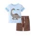 Mother & Kids New Summer Children's T Shirts Trendy Cartoon Sports Two Piece Suits Boys' Pants Short Sleeved Suits Children's Clothing Children's T_viptrois.com