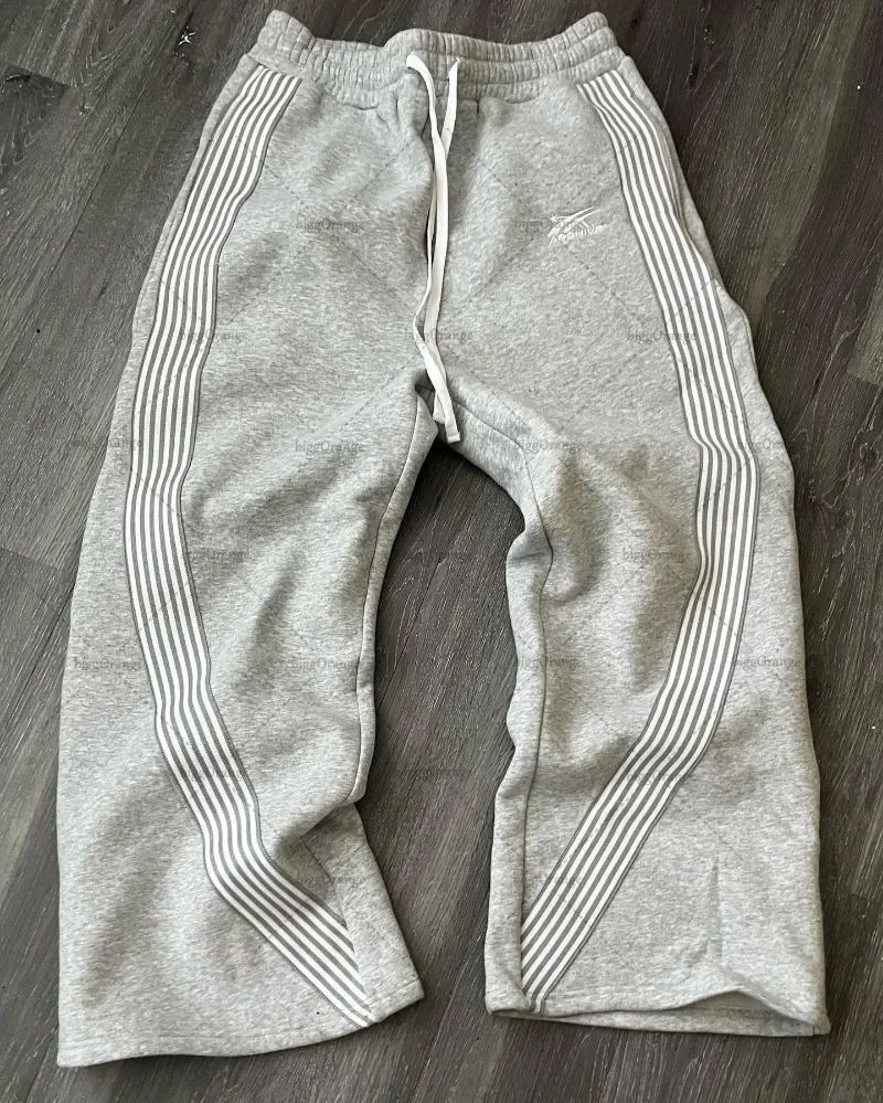 Men's Clothing Trendy Loose Straight Large Size Men's Trousers For Outer Wear High Street Casual Sports Pants_viptrois.com