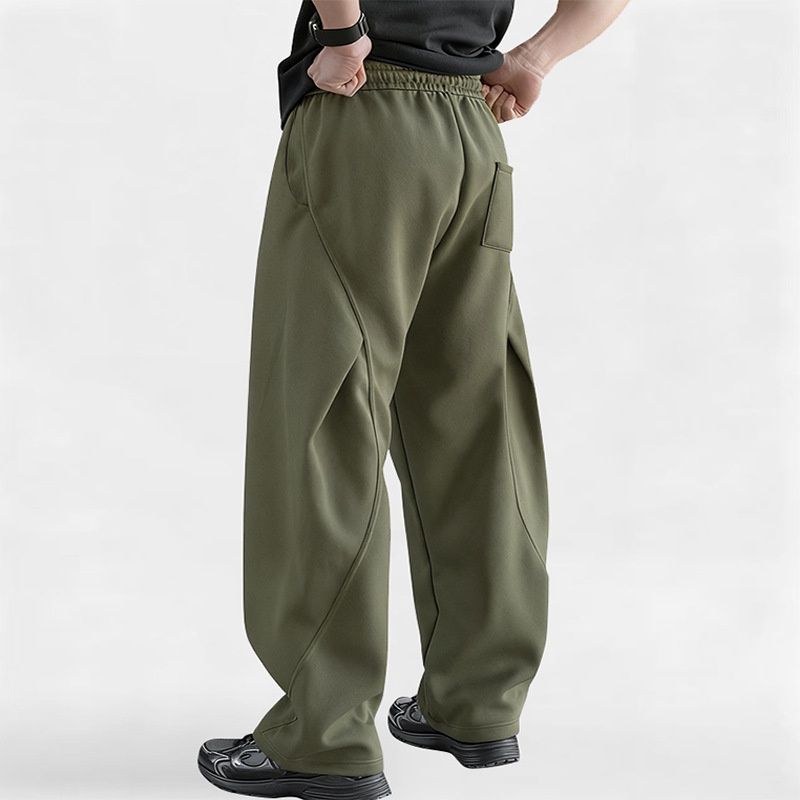 Nordmann Men's Spring And Autumn Sports Loose Straight Cotton Casual Multi-Pocket Trendy Versatile Pants For Men_viptrois.com