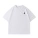 Fashion Cotton Printed Round Neck Short Sleeved 2025 Summer New Loose Shoulder T-Shirt Trend_viptrois.com