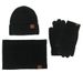 Winter hat, scarf, gloves, three piece set, plus velvet touch screen, outdoor cold proof, thickened knitted hat, three piece set_viptrois.com