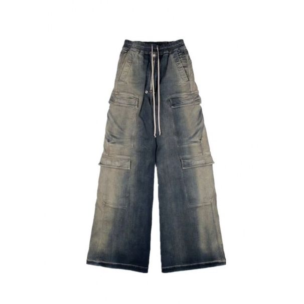 Loom Men's Spring Autumn Straight Loose European And High Vibe Style Long Pants American Street Washed Vintage Fashion Jeans_viptrois.com