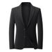 Black Suit Spring New Korean Version Slim Fit Single West Jacket Business Casual Men's Formal Wear High-End Feeling_viptrois.com