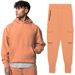 Sports And Leisure Cargo Two-piece Men's Plus Size Fitness Running Sweatshirt Pant Set Cotton_viptrois.com