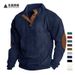 Pure 2024 Autumn Winter New In Stock Cross-Border Men's Hot-Selling Outdoor Casual Long-Sleeve Sweatshirt Stand Collar_viptrois.com