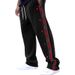 Men's Classic Straight Fit Button-Fly Casual Pants - Breathable Polyester Comfort Fit For Outdoor & Daily Wear (White/Black_viptrois.com