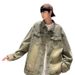 Denim For Men, Spring 2025 New American High Street Washed And Worn Workwear Jacket_viptrois.com