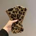 Leopard Print Cashmere Touch Screen Gloves For Cycling Keeping Women Warm And Cold, Riding An Electric Bike In Winter,_viptrois.com