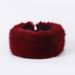 Christmas winter plush half finger wine red bow bell Christmas cute short gloves autumn and winter empty top hat_viptrois.com