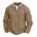 Men's T-shirt Fake Two-piece Double-layer V-neck Autumn And Winter Fashionable Splicing Large-size Bottoming Shirt_viptrois.com
