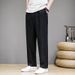Men's Clothing Linen Pants Men's Pants Summer Thin Straight Pants Loose Casual Pants Linen Trousers_viptrois.com