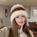 Autumn Winter Korean Edition Dopamine Mink Hair Bowl Hat, Warm Versatile Knitted Women, Thickened and Cold resistant_viptrois.com