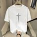 Cotton Short Sleeved Men's New Trendy Brand Instagram T-shirt Round Neck Base Shirt Versatile And Cool Top_viptrois.com