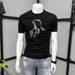 New Pure Cotton Short Sleeved T-shirt For Men In Summer, Thin Style, American Printed Casual T-shirt, Rugged And_viptrois.com