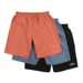 2024 new beach pants nylon cotton men's shorts solid color cross-border foreign trade beach pants European and American large size sports pants_viptrois.com