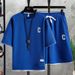 Men's Clothing Two Piece Large Size Short Sleeved T Shirt Men's Summer Trend Set Of Handsome Shorts Half Sleeved T Shirt Suit Men_viptrois.com