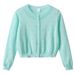 Korean Style Imitation Linen Children's Hollow Sweater Jacket Short Top Summer Sun Protection Air Conditioning Shirt Girls Knitted Cardigan Thin_viptrois.com