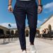 Men's Clothing Solid Color Slim Fit Casual Dress Pants – Classic Straight Leg Trousers For Business & Leisure | Stretch Comfort | Multiple Colors_viptrois.com