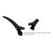 10pcs Black Clip Flat Duck Mouth Professional Carbon Salon Styling Cutting Hair Clips_viptrois.com