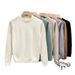 Men's Clothing Round Neck Sweater Men's Autumn And Winter New Style Light Luxury Lazy High End Hot Style White Bottoming Shirt_viptrois.com