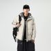Padded Clothes Men's Large Size Hooded Striped Loose Thickened Padded Jacket Warm Casual Padded Jacket_viptrois.com