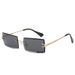 Frameless Cut Edge Square Sunglasses Fashion Small Glasses Sunglasses PC_viptrois.com