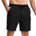 Men's Casual Drawstring Shorts – Lightweight Summer Sports Pants (Black/White/Khaki/Navy Blue, S-3XL)_viptrois.com