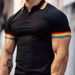 Men's Clothing Short Sleeved Shirt Digital Printing Hawaiian Style Casual Fashion_viptrois.com