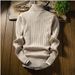 1 2022 Same Style Men's Cross-Border Knitted Fashionable Youth Casual Slim Fit High Neck Base Sweater For Men_viptrois.com