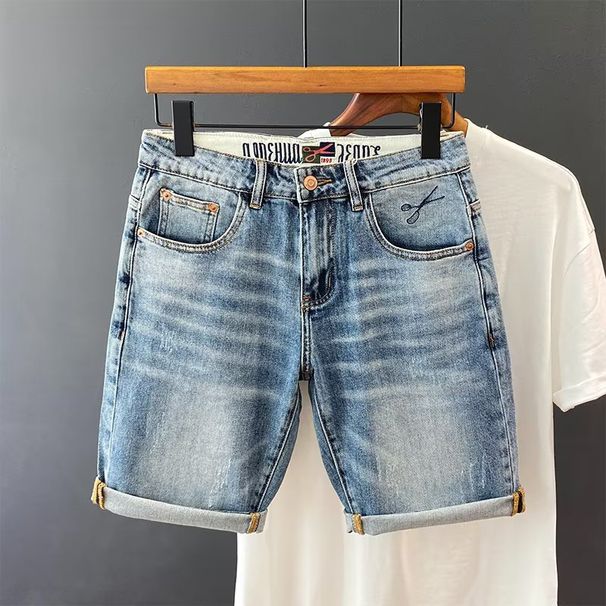 Loose Bermuda Long Half Men's Short Jeans Pants Baggy Wide Male Denim Shorts With Pockets Ripped Y2k Fashion Cowboy Popular Sale_viptrois.com