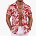 Men's Summer Casual Printed Short Sleeved Shirt Vacation_viptrois.com