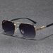 Men's Sunglasses New Fashion Square Frame Sunglasses Men's Retro Sunglasses Modern All Match Driving Sunglasses_viptrois.com