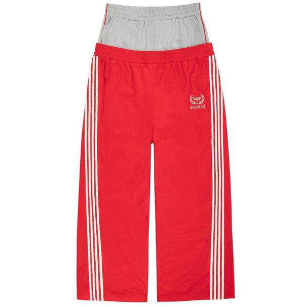 Men's Clothing Double Headed Pants Waist Two Piece Trousers Dark Gothic Embroidered Pattern Trousers Trendy Couple Models_viptrois.com