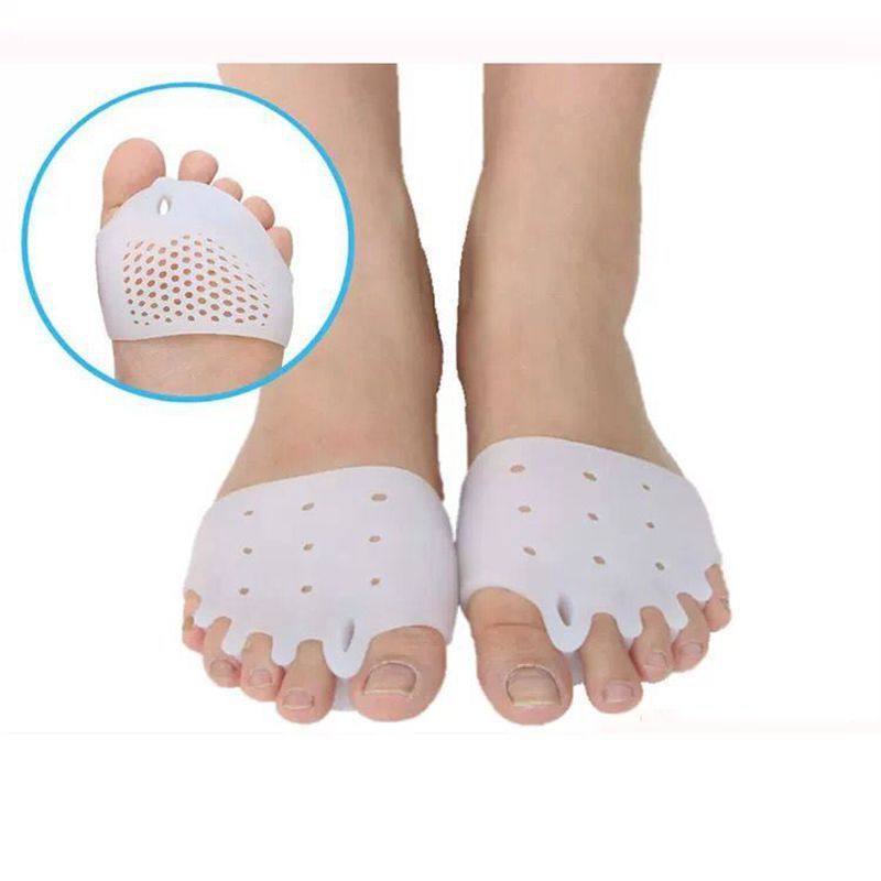 Silicone Foot Cover Five Toe Full Set Hallux Valgus Corrector Honeycomb Forefoot Pad Non Slip Breathable Toe Overlap Separator_viptrois.com