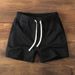 Men's Clothing Sports Shorts Cotton Fitness Training Three Point Shorts Casual Gray Basketball Pants_viptrois.com