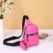 Fashionable Chest Bag With Striped Design - Adjustable Shoulder Crossbody Sports Bag With Detachable Coin Purse & Keychain_viptrois.com