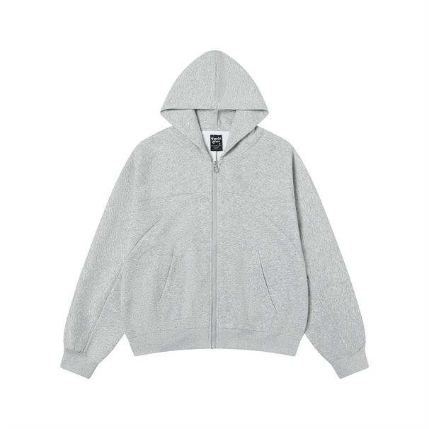Loose Hooded Jacket For Men American Style Trendy Versatile Casual Deconstructed Patchwork Design Autumn Winter Zipper_viptrois.com